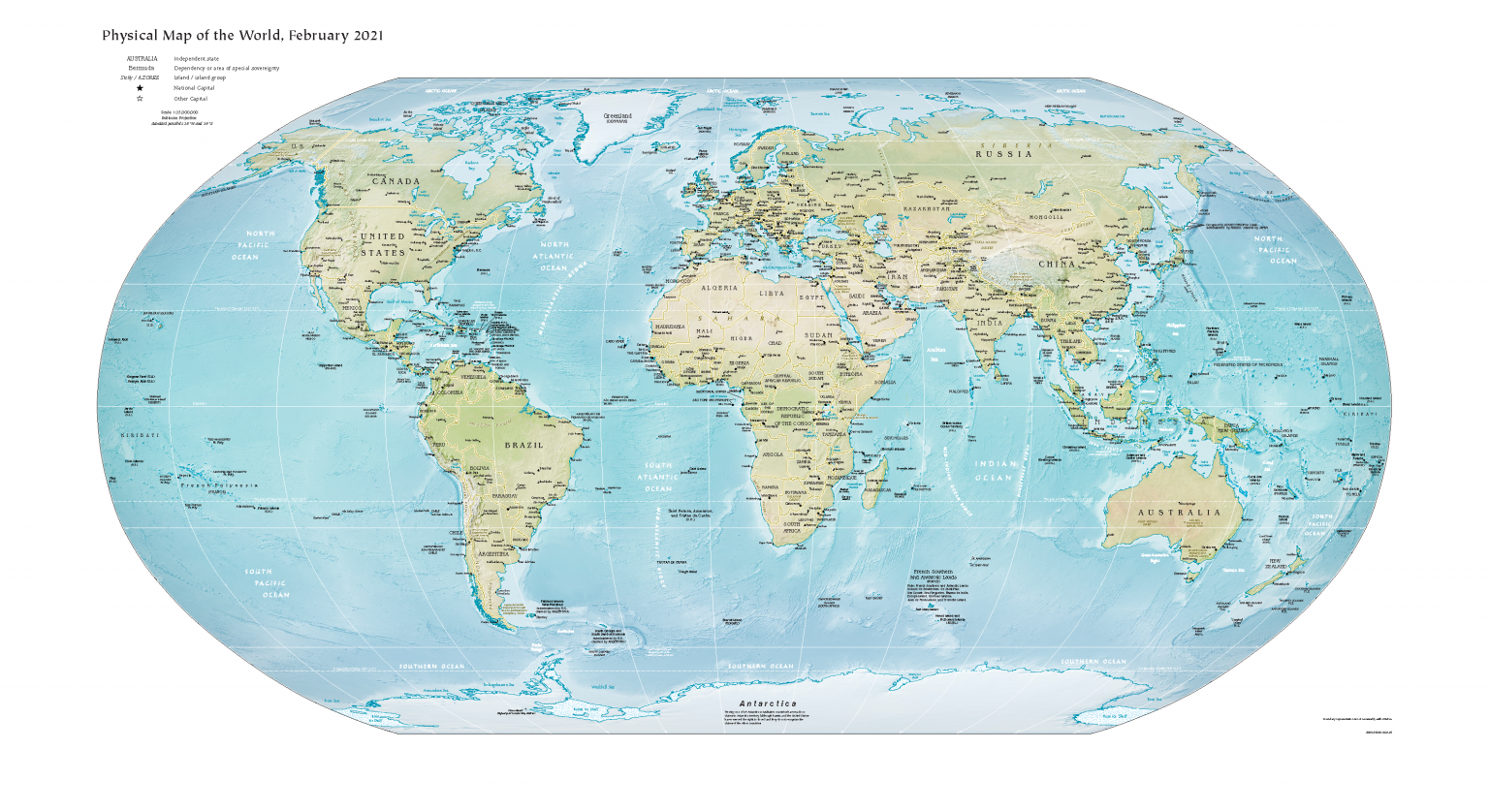 نقشه جهان کامل فارسی